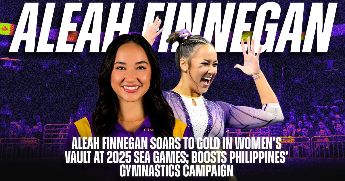 Aleah Finnegan Soars to Gold in Women’s Vault at 2025 SEA Games; Boosts Philippines’ Gymnastics Campaign