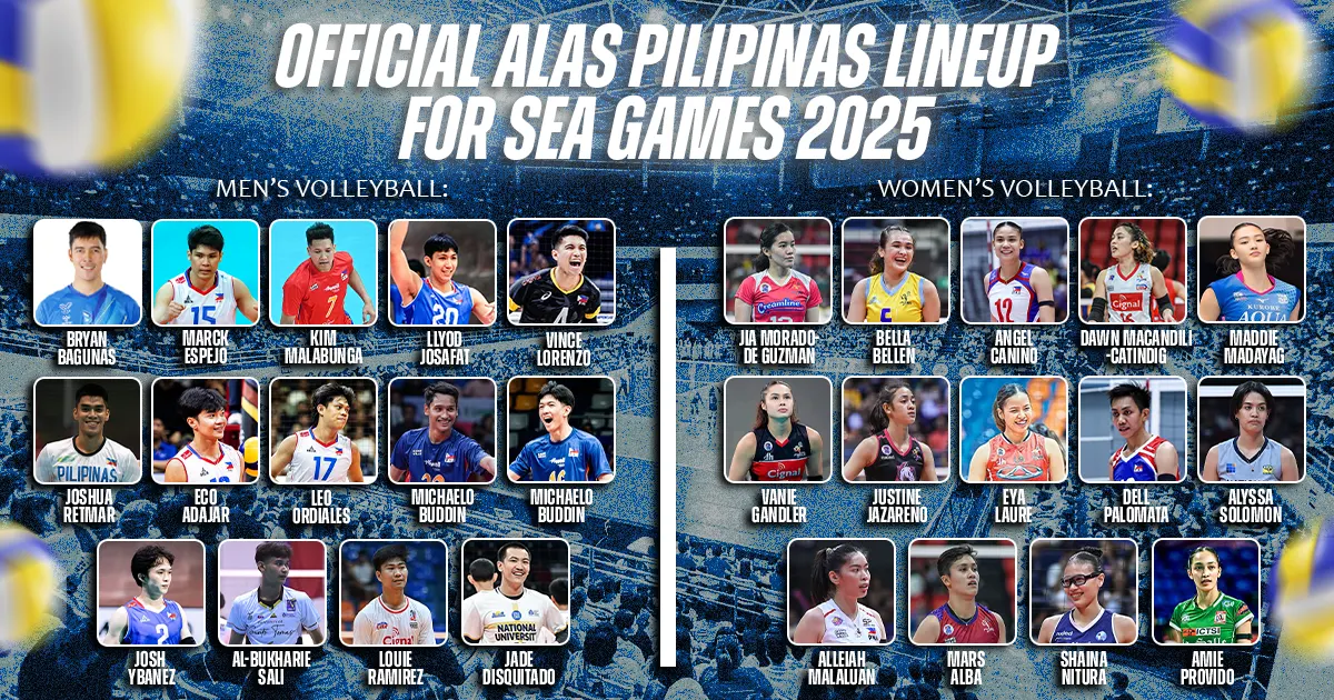Official Alas Pilipinas Lineup for SEA Games 2025