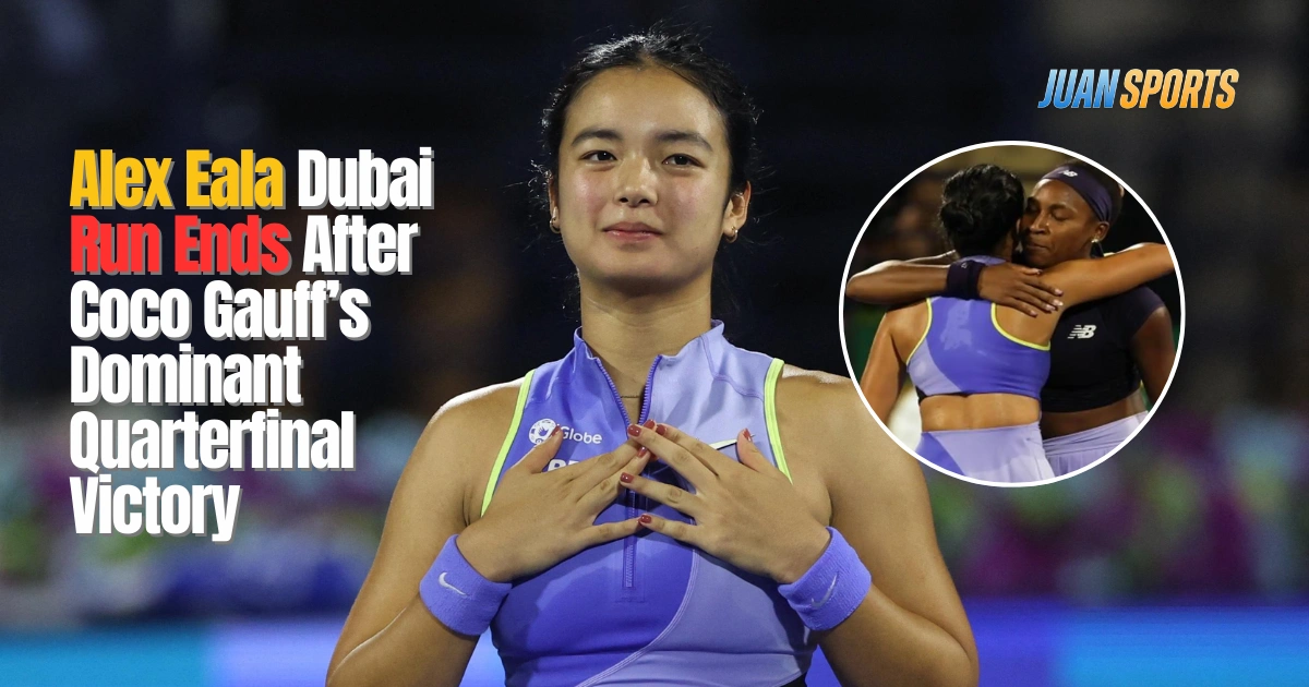 Alex Eala Dubai Run Ends After Coco Gauff’s Dominant Quarterfinal Victory